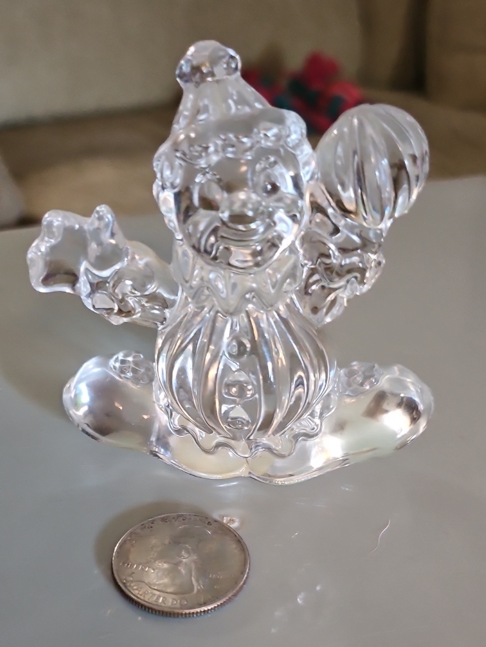 Princess House Clear Crystal Clown Figurine